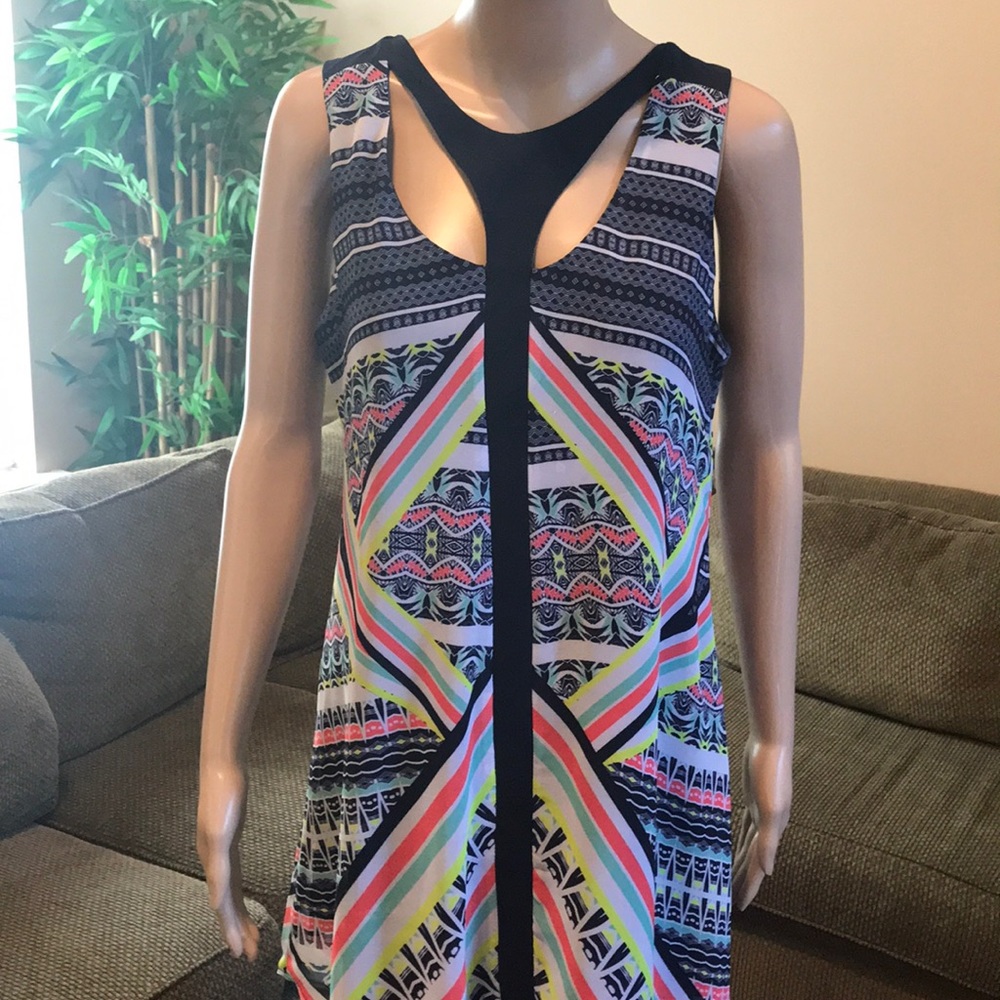 Multi color sleeveless sundress